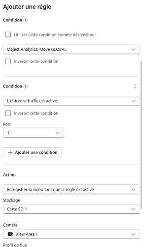 Bilan IPX-Axis - enregistrement