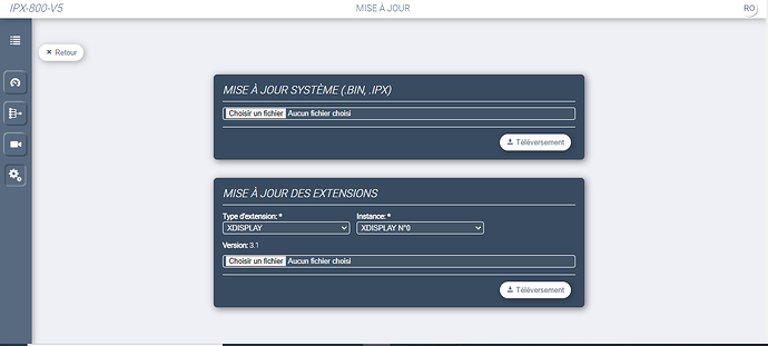 Version FW X-DISPLAY V2