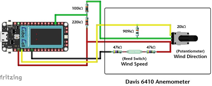 Davis Anemometer Configuration